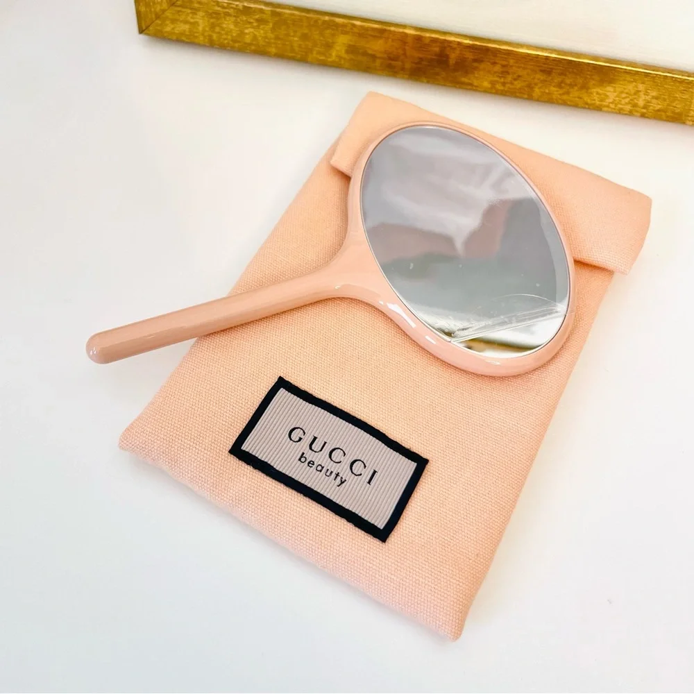 Gucci Beauty Handheld Mirror with‎ Travel Pouch